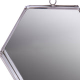 8" Silver Hexagon Steel Framed Accent Mirror - Homeroots - Flyclothing LLC