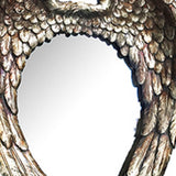 16" Antiqued Gold Heart Resin Framed Accent Mirror - Homeroots - Flyclothing LLC