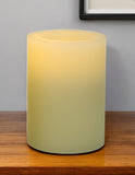 4" Ivory Flameless Pillar Candle - Homeroots - Flyclothing LLC