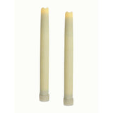 Set of Two Ivory Flameless Taper Candle - Homeroots - Flyclothing LLC