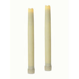 Set of Two Ivory Flameless Taper Candle - Homeroots - Flyclothing LLC