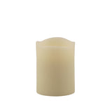4" Ivory Flameless Pillar Candle - Homeroots - Flyclothing LLC