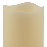 6" Ivory Flameless Pillar Candle - Homeroots - Flyclothing LLC