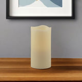 6" Ivory Flameless Pillar Candle - Homeroots - Flyclothing LLC