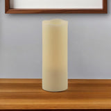 8" Ivory Flameless Pillar Candle - Homeroots - Flyclothing LLC