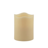 5" Ivory Flameless Pillar Candle - Homeroots - Flyclothing LLC
