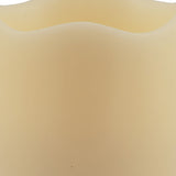 5" Ivory Flameless Pillar Candle - Homeroots - Flyclothing LLC