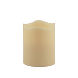 5" Ivory Flameless Pillar Candle - Homeroots - Flyclothing LLC