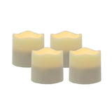Set of Four Ivory Flameless Tealight Candle - Homeroots - Flyclothing LLC