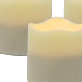 Set of Four Ivory Flameless Tealight Candle - Homeroots - Flyclothing LLC