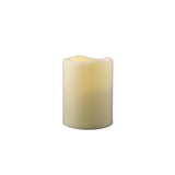 4" Ivory Flameless Indoor Outdoor Pillar Candle - Homeroots - Flyclothing LLC