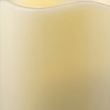 4" Ivory Flameless Indoor Outdoor Pillar Candle - Homeroots - Flyclothing LLC