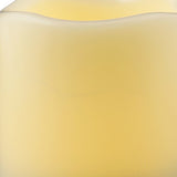 5" Ivory Flameless Indoor Outdoor Pillar Candle - Homeroots - Flyclothing LLC