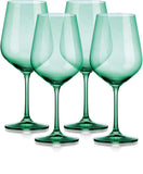 Set of Four Translucent Pale Green Large Wine Glasses - Homeroots - Flyclothing LLC