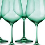 Set of Four Translucent Pale Green Large Wine Glasses - Homeroots - Flyclothing LLC