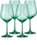 Set of Four Translucent Pale Green Large Wine Glasses - Homeroots - Flyclothing LLC