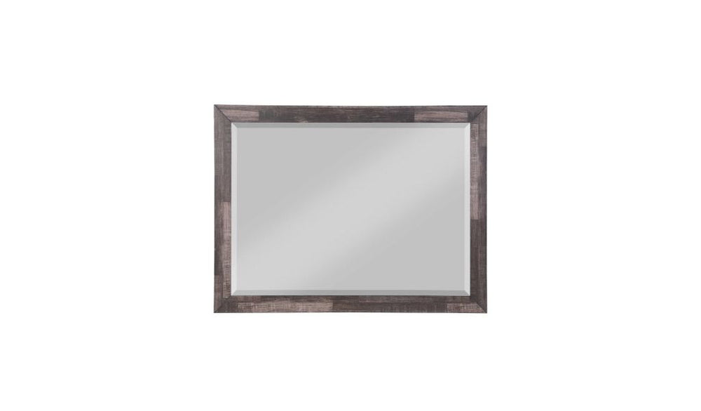 36" Dark Cherry Rectangle Dresser Mirror Mounts To Dresser With Frame - Homeroots - Flyclothing LLC