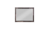 36" Dark Cherry Rectangle Dresser Mirror Mounts To Dresser With Frame - Homeroots - Flyclothing LLC
