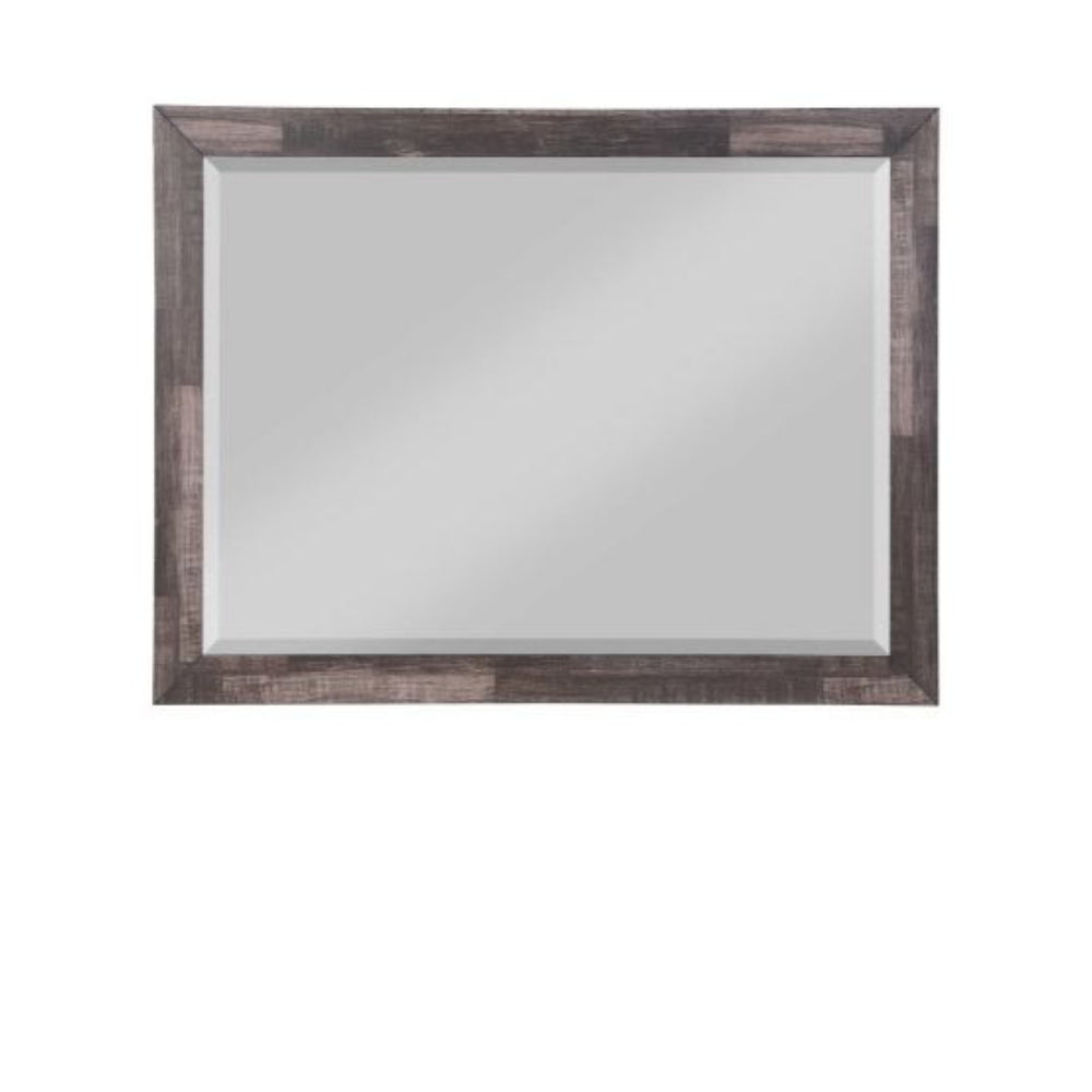 36" Dark Cherry Rectangle Dresser Mirror Mounts To Dresser With Frame - Homeroots - Flyclothing LLC