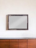 36" Dark Cherry Rectangle Dresser Mirror Mounts To Dresser With Frame - Homeroots - Flyclothing LLC
