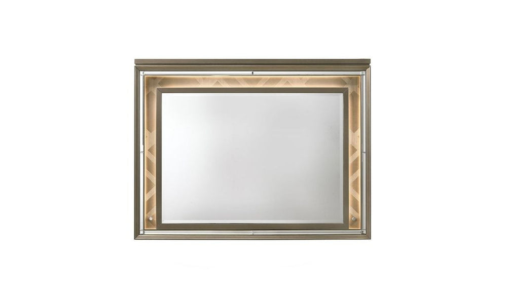 37" LED & Dark Champagne Lighted Dresser Mirror - Homeroots - Flyclothing LLC