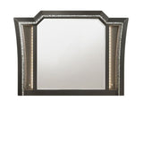 38" Metallic Gray Lighted Dresser Mirror - Homeroots - Flyclothing LLC