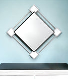 45" Mirrored & Chrome Accent Mirror - Homeroots - Flyclothing LLC