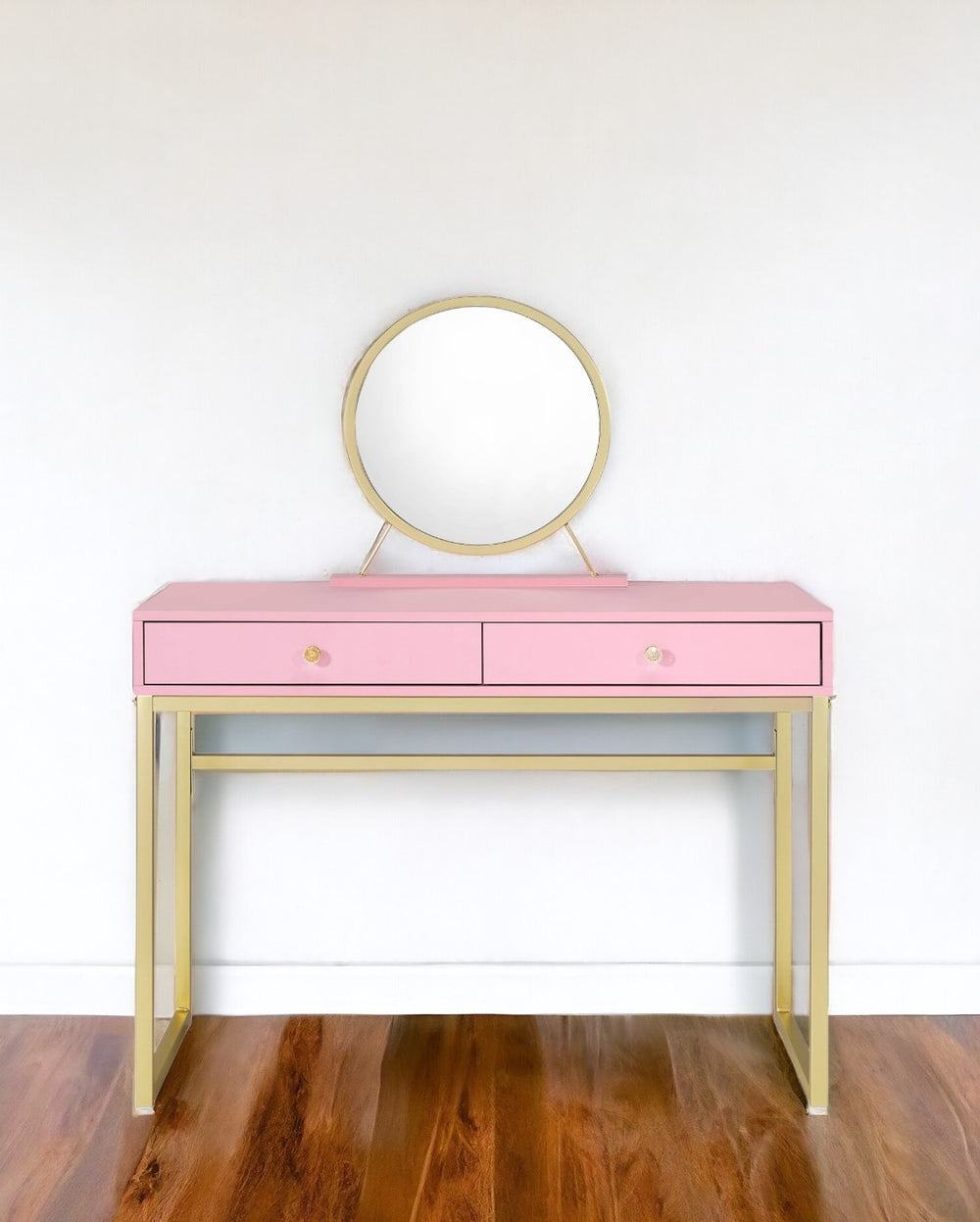 42" Pink Mirrored Two Drawer Dresser - Homeroots - Flyclothing LLC