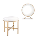 16" Round Makeup Shaving Tabletop Mirror - Homeroots - Flyclothing LLC