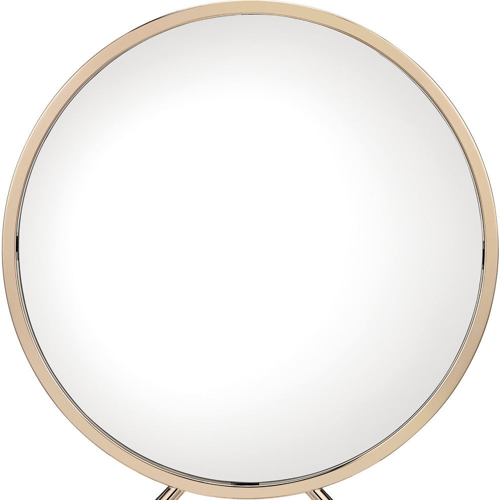 16" Round Makeup Shaving Tabletop Mirror - Homeroots - Flyclothing LLC