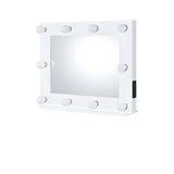26" White Finish Accent Mirror - Homeroots - Flyclothing LLC