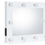 26" White Finish Accent Mirror - Homeroots - Flyclothing LLC