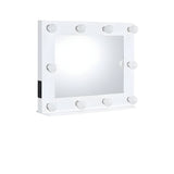 26" White Finish Accent Mirror - Homeroots - Flyclothing LLC