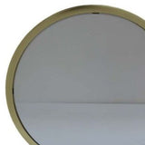 19" Faux Fur, Mirror, Pink & Gold Finish Round Makeup Shaving Tabletop Mirror - Homeroots - Flyclothing LLC