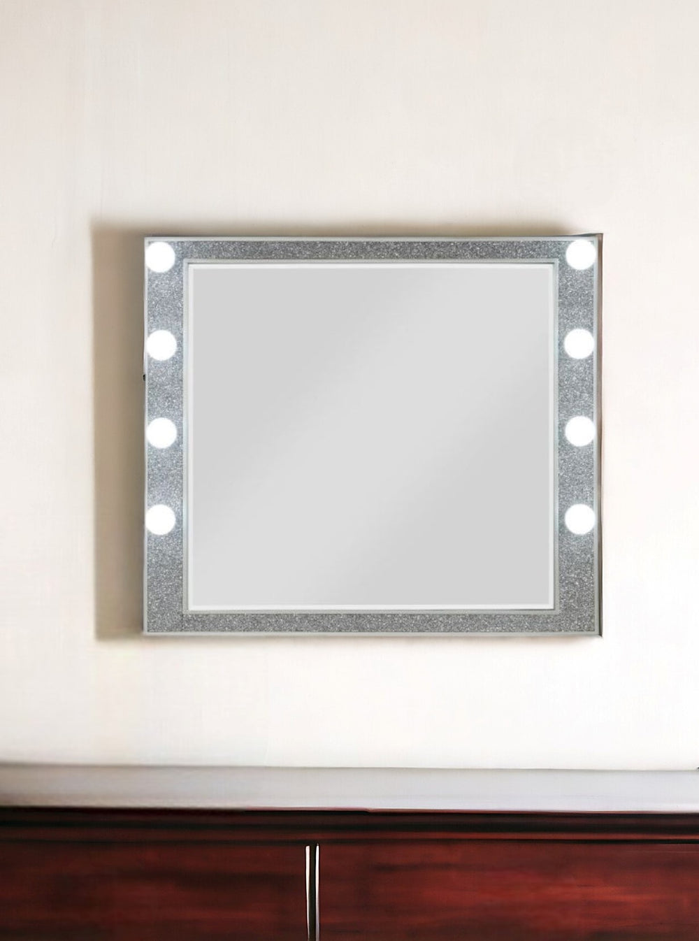36" Dresser Wood Mirror - Homeroots - Flyclothing LLC