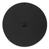 23" Circle Black and Silver Wood and Glass Analog Wall Clock - Homeroots - Flyclothing LLC