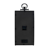 10" Black and Gold Metal and Glass Analog Vintage Style Crackle Wall Clock - Homeroots - Flyclothing LLC