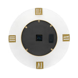 24" Circle Gold Acrylic Analog Wall Clock - Homeroots - Flyclothing LLC