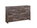 60" Dark Brown Solid and Manufactured Wood Six Drawer Double Dresser - Homeroots - Flyclothing LLC