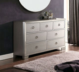 57" Platinum Solid and Manufactured Wood Seven Drawer Triple Dresser - Homeroots - Flyclothing LLC