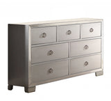 57" Platinum Solid and Manufactured Wood Seven Drawer Triple Dresser - Homeroots - Flyclothing LLC