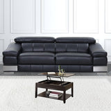 40" Black Wood Lift Top Coffee Table