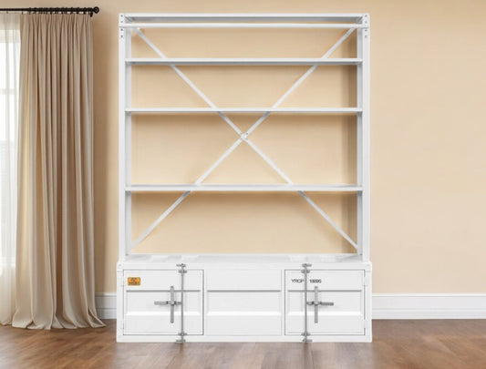 White Three Tier Bookcase