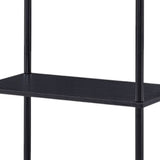 44" Black Metal Four Tier Etagere Bookcase - Homeroots - Flyclothing LLC