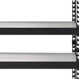 48" Brown and Black Metal Adjustable Four Tier Bookcase - Homeroots - Flyclothing LLC