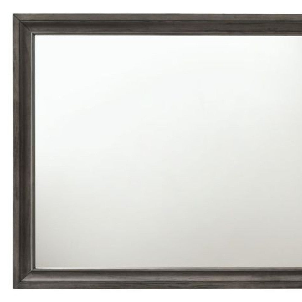 36" Gray Dresser Mirror - Homeroots - Flyclothing LLC
