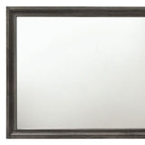 36" Gray Dresser Mirror - Homeroots - Flyclothing LLC