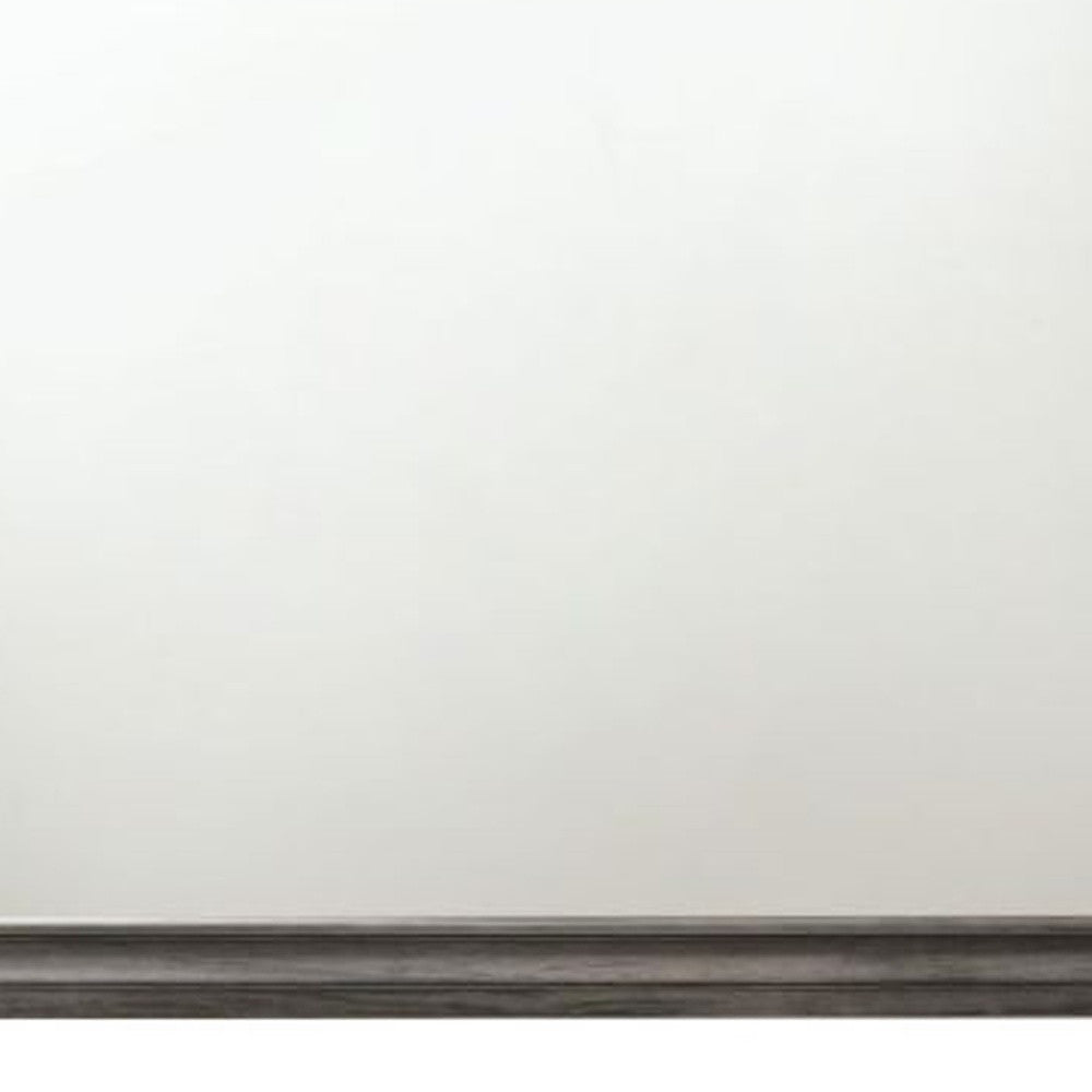36" Gray Dresser Mirror - Homeroots - Flyclothing LLC