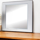 37" White & Chrome Leg Dresser Mirror - Homeroots - Flyclothing LLC