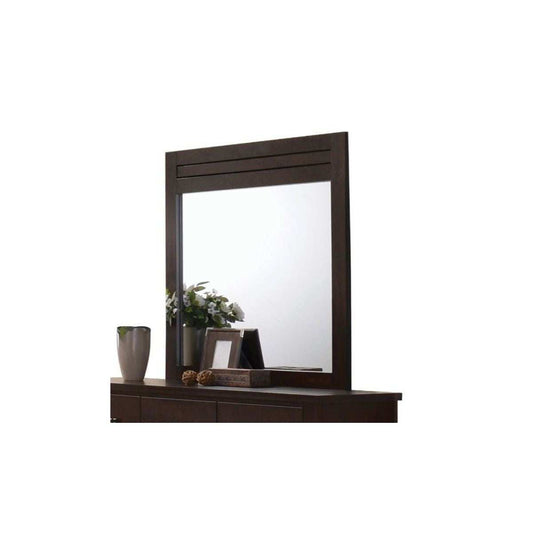 Mahogany Rectangle Dresser Mirror - Homeroots - Flyclothing LLC